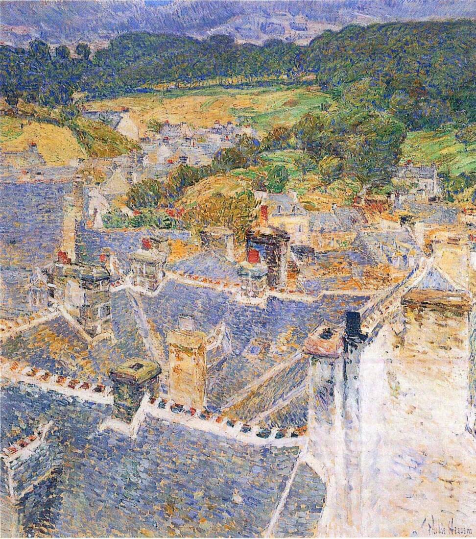 Roofs, Pont-Aven - Hassam