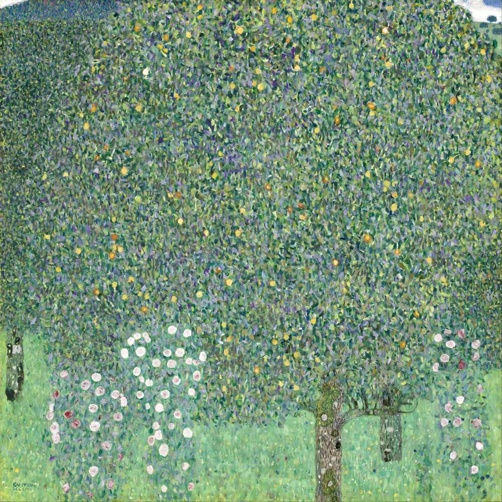 Rosebushes under the Trees (circa 1905) - Gustav Klimt
