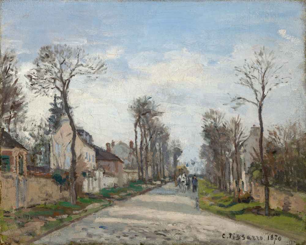 Route de Versailles, Louveciennes - Camille Pissarro