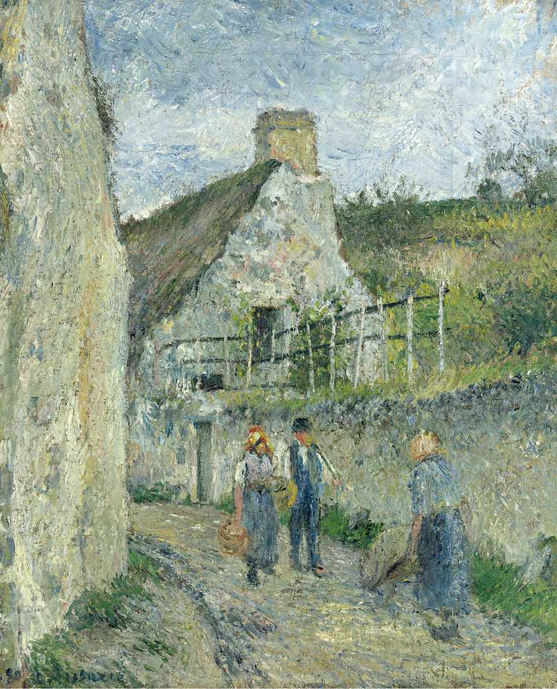 Rue Des Roches In Valhermeil, Auvers Sur Oise (1880) - Camille Pissarro