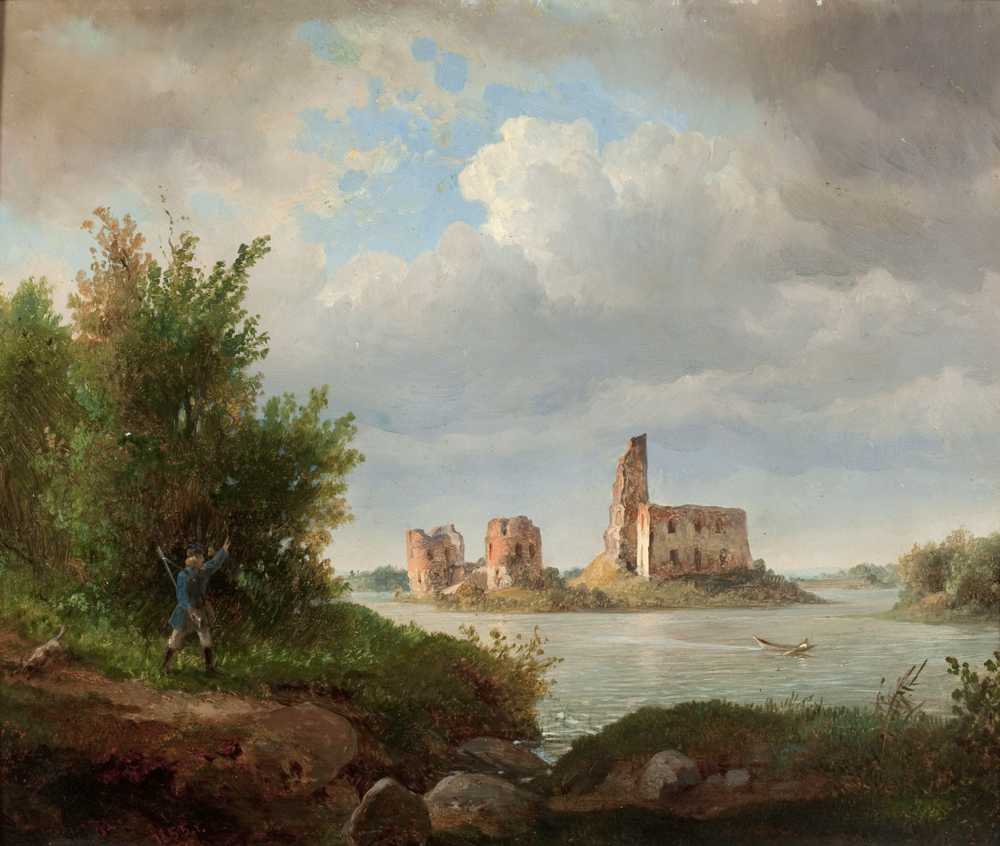 Ruins of the Trakai Island Castle (1855) - Wojciech Gerson