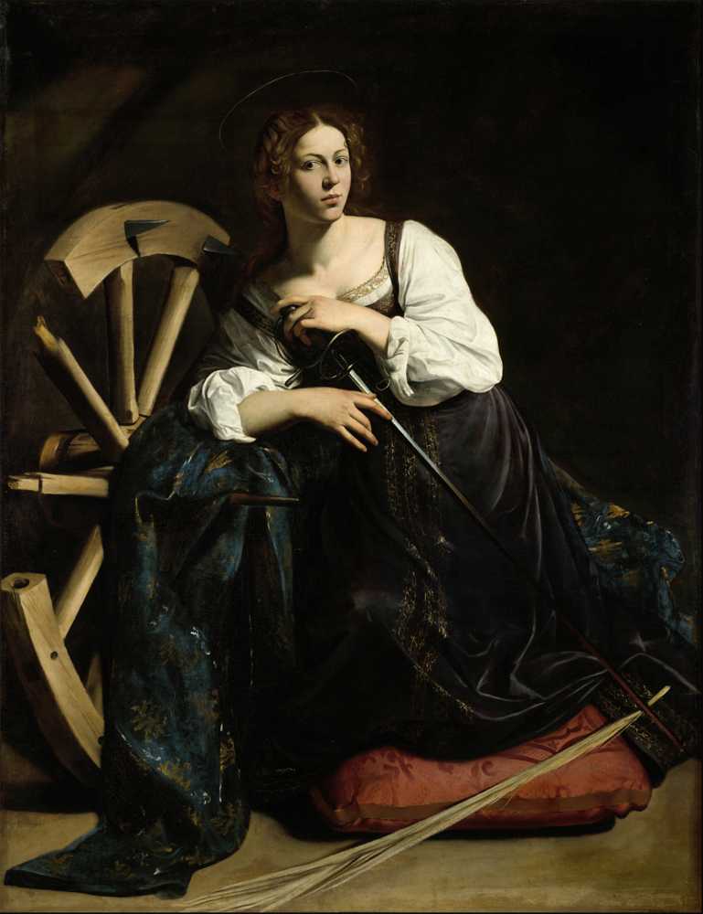 Saint Catherine of Alexandria (ca 1597) - Michelangelo Merisi de Caravag