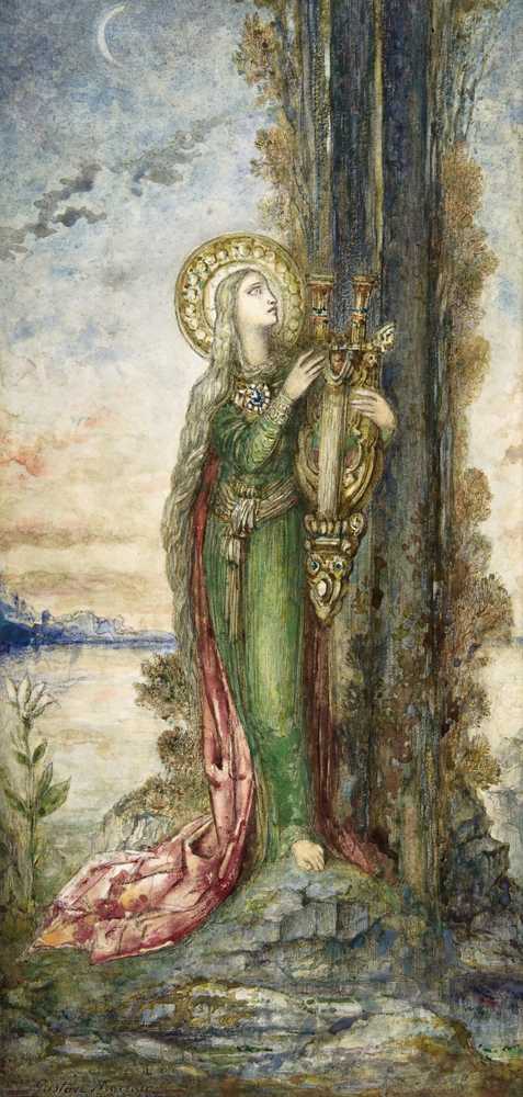 Saint Cecilia (ca. 1890–95) - Gustave Moreau