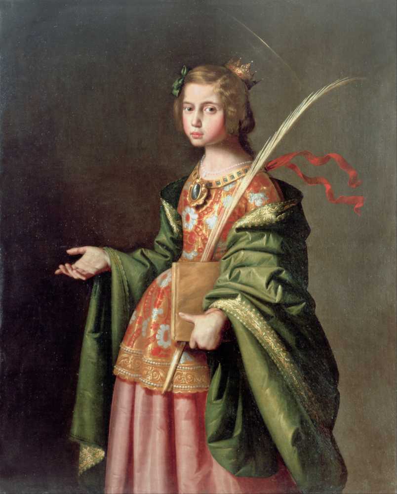 Saint Elizabeth Of Thuringia - Francisco de Zurbarán
