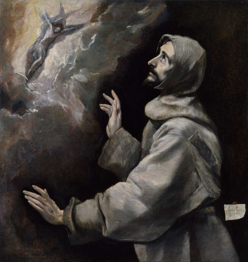 Saint Francis Receiving The Stigmata - El Greco
