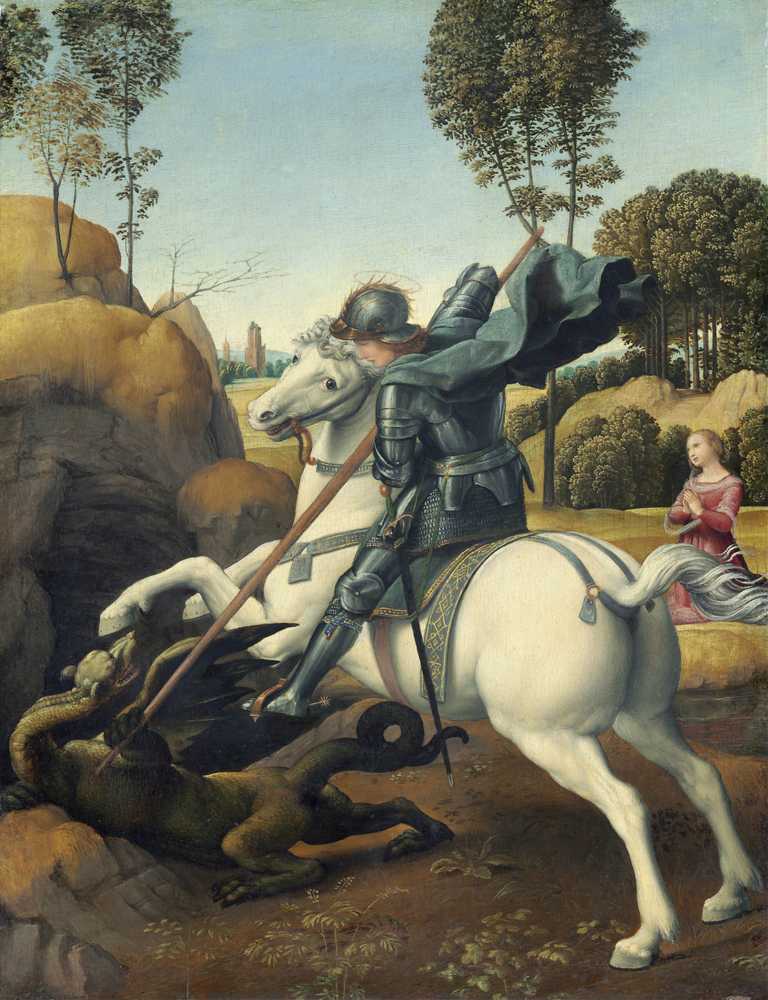 Saint George and the Dragon (c. 1506) - Raffaello Sanzio