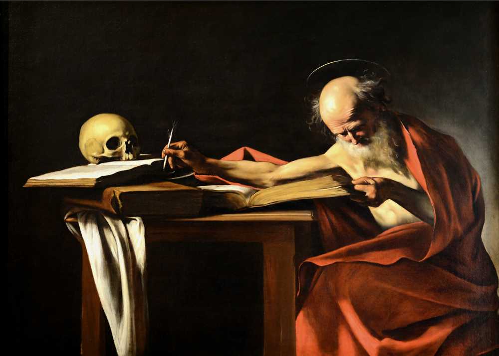 Saint Jerome Writing - Michelangelo Merisi de Caravag