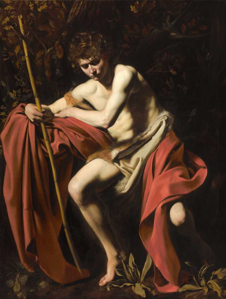 Saint John The Baptist In The Wilderness - Michelangelo Merisi de Caravag