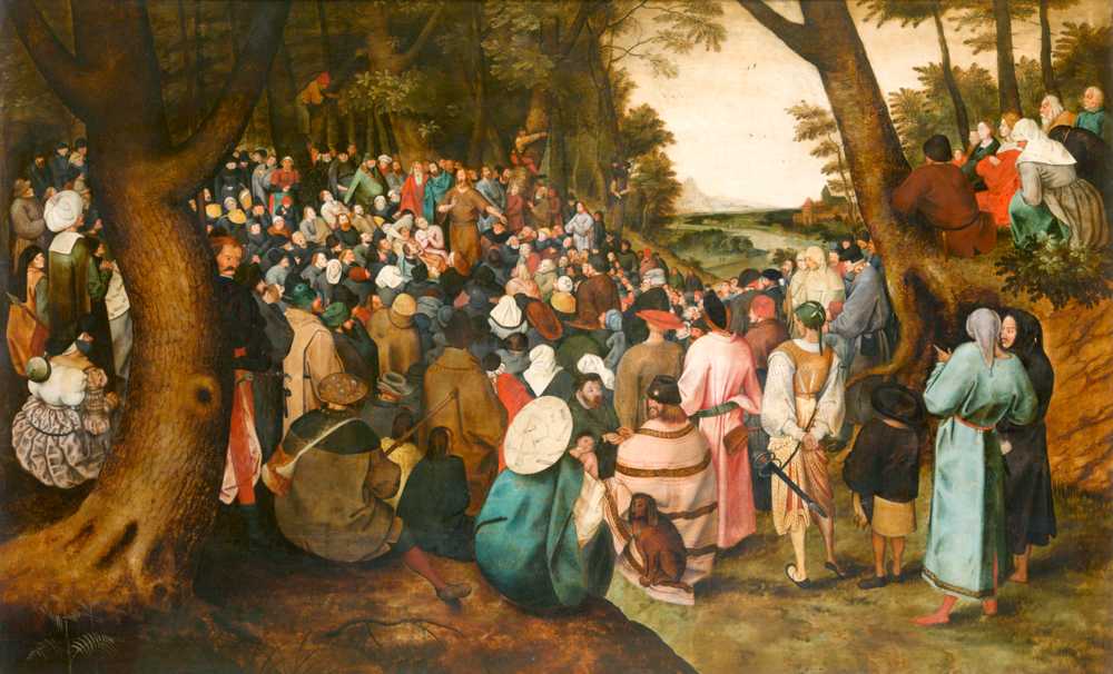 Saint John the Baptist Preaching - Pieter Brueghel Młodszy