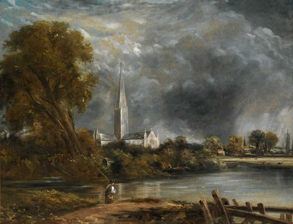 Salisbury Cathedral 2 From The Meadows - John Constable