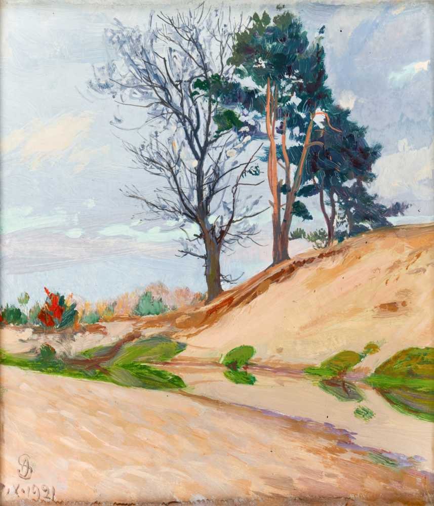 Sandy Bank of the Kamienna River (1921) - Ambroży Sabatowski