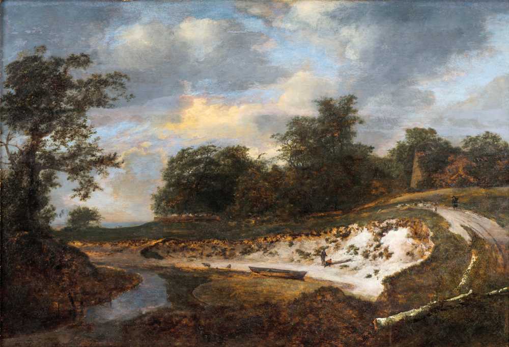 Sandy Cliff (1647) - Jacob Isaacksz van Ruisdael