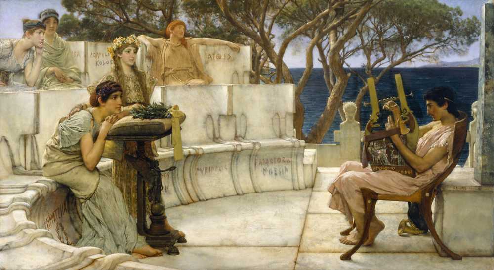 Sappho and Alcaeus - Alma-Tadema