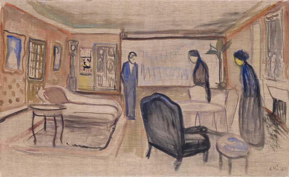 Scene of Ibsen’s ‘Ghosts’ (1906) - Edward Munch