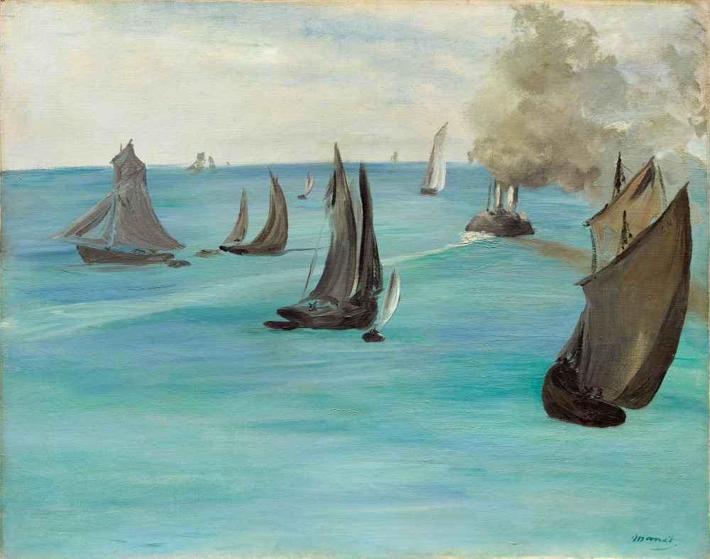 Sea View, Calm Weather (Vue de mer, temps calme) - Edouard Manet