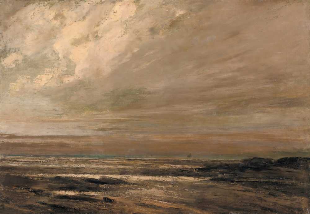 Seascape, Surroundings Of Trouville - Gustave Courbet
