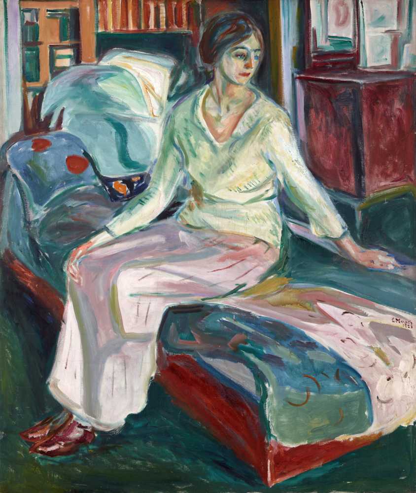 Seated Model on the Couch (1924–26) - Edward Munch
