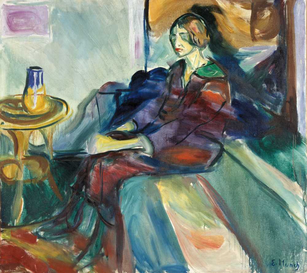Seated Model on the Couch II (1924) - Edward Munch