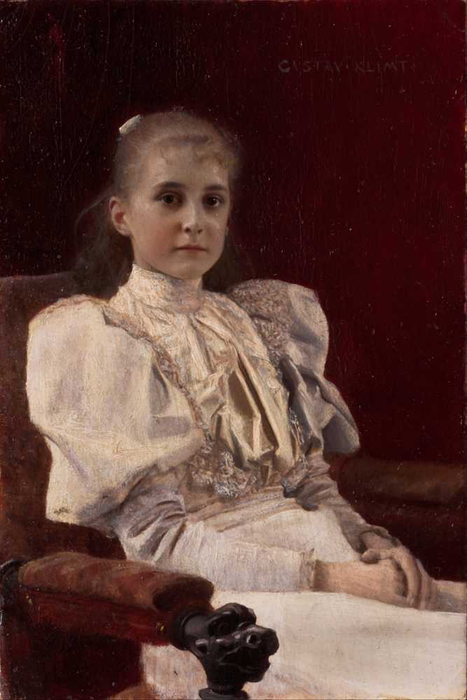 Seated Young Girl (1894) - Gustav Klimt