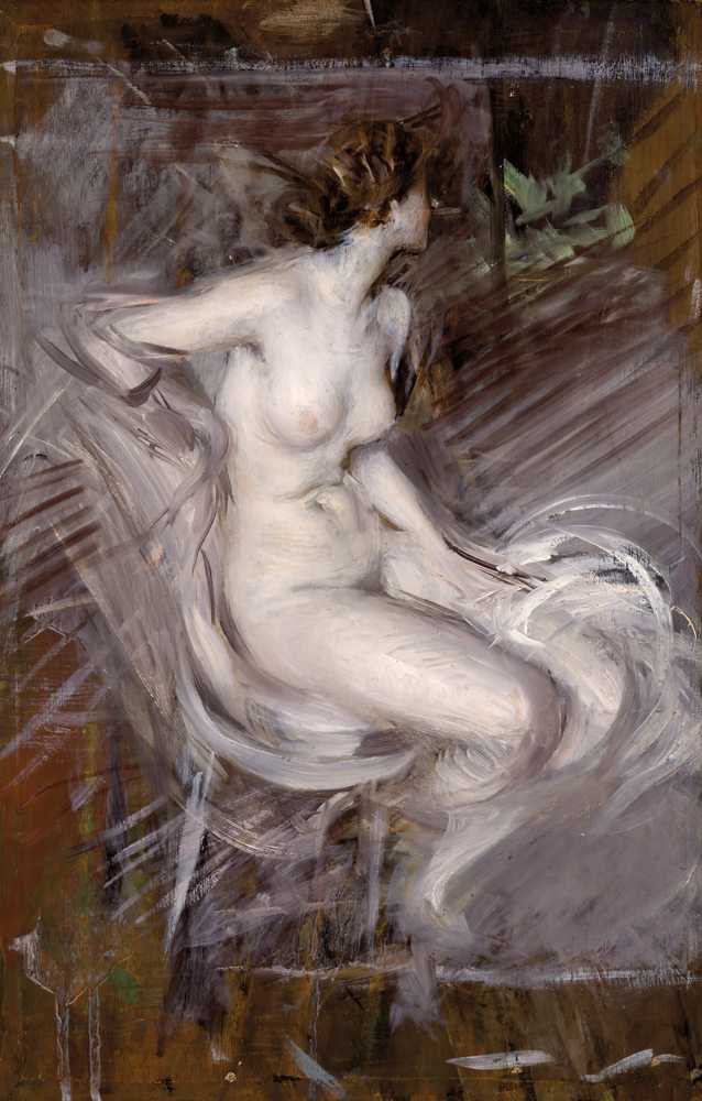 Seated Young Nude (Pearl Nude) (1931) - Giovanni Boldini