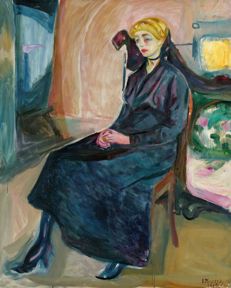 Seated Young Woman (1916) - Edward Munch