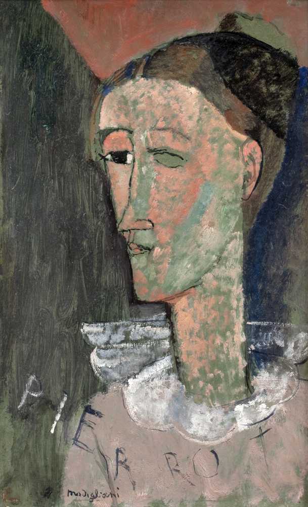 Self-Portrait as Pierrot (1915) - Amedeo Modigliani