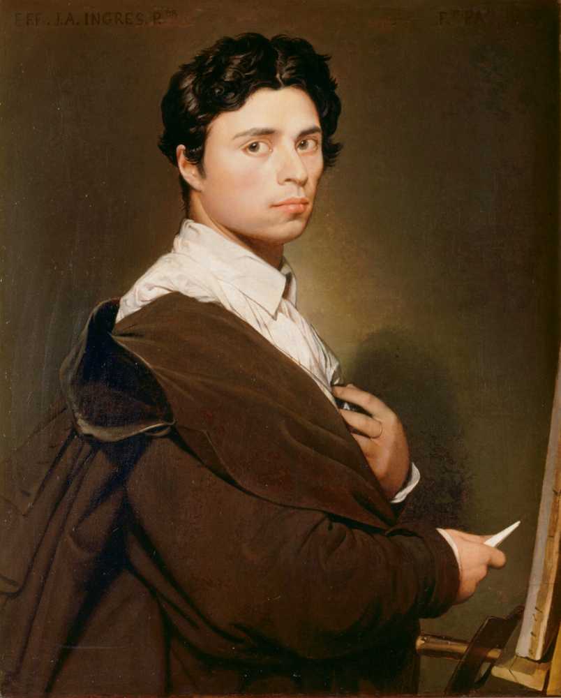 Self-Portrait at Twenty-Four - Jean-Auguste-Dominique Ingres