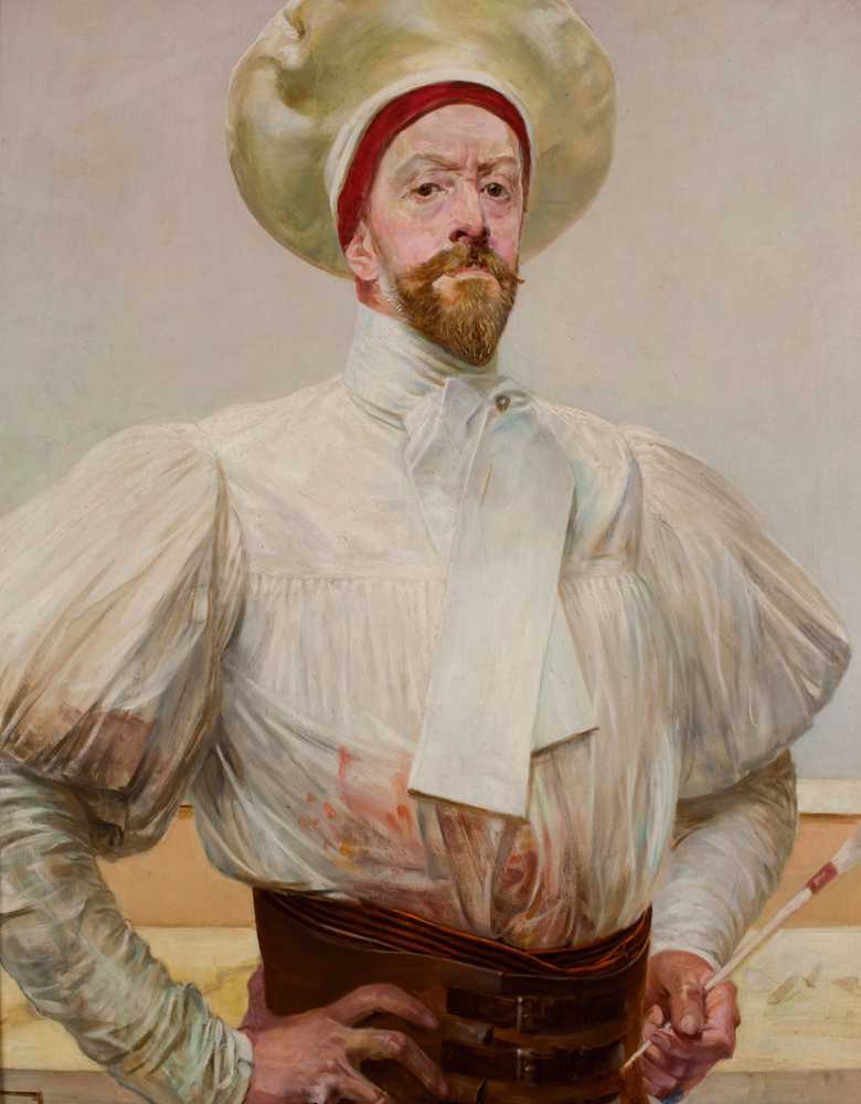 Self-Portrait in a White Attire (1914) - Jacek Malczewski
