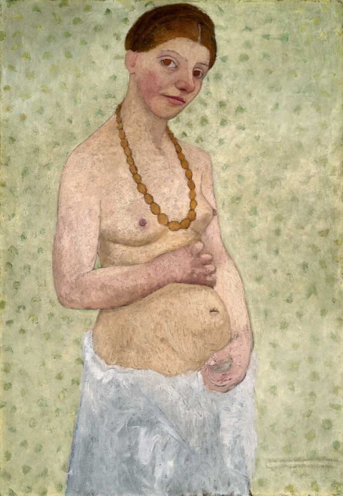 Self-portrait on the 6th wedding anniversary (1906) - Paula Modersohn Becker