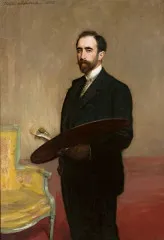 Self-portrait with palette (1898) - Teodor Axentowicz
