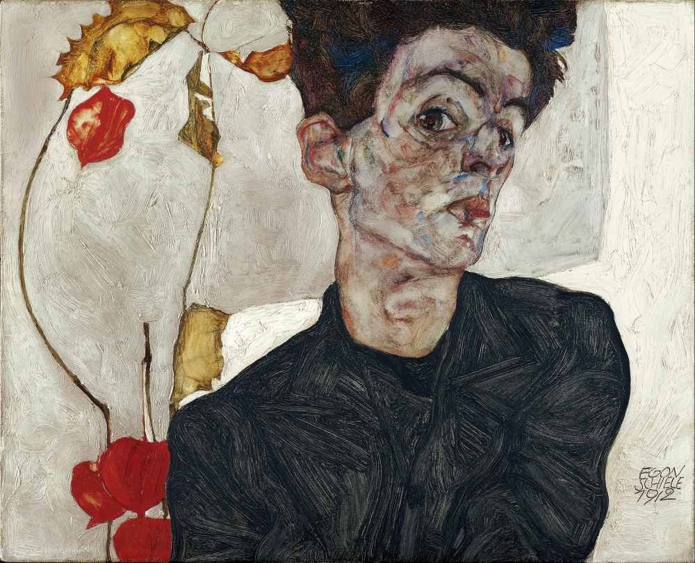 Self-portrait - Schiele