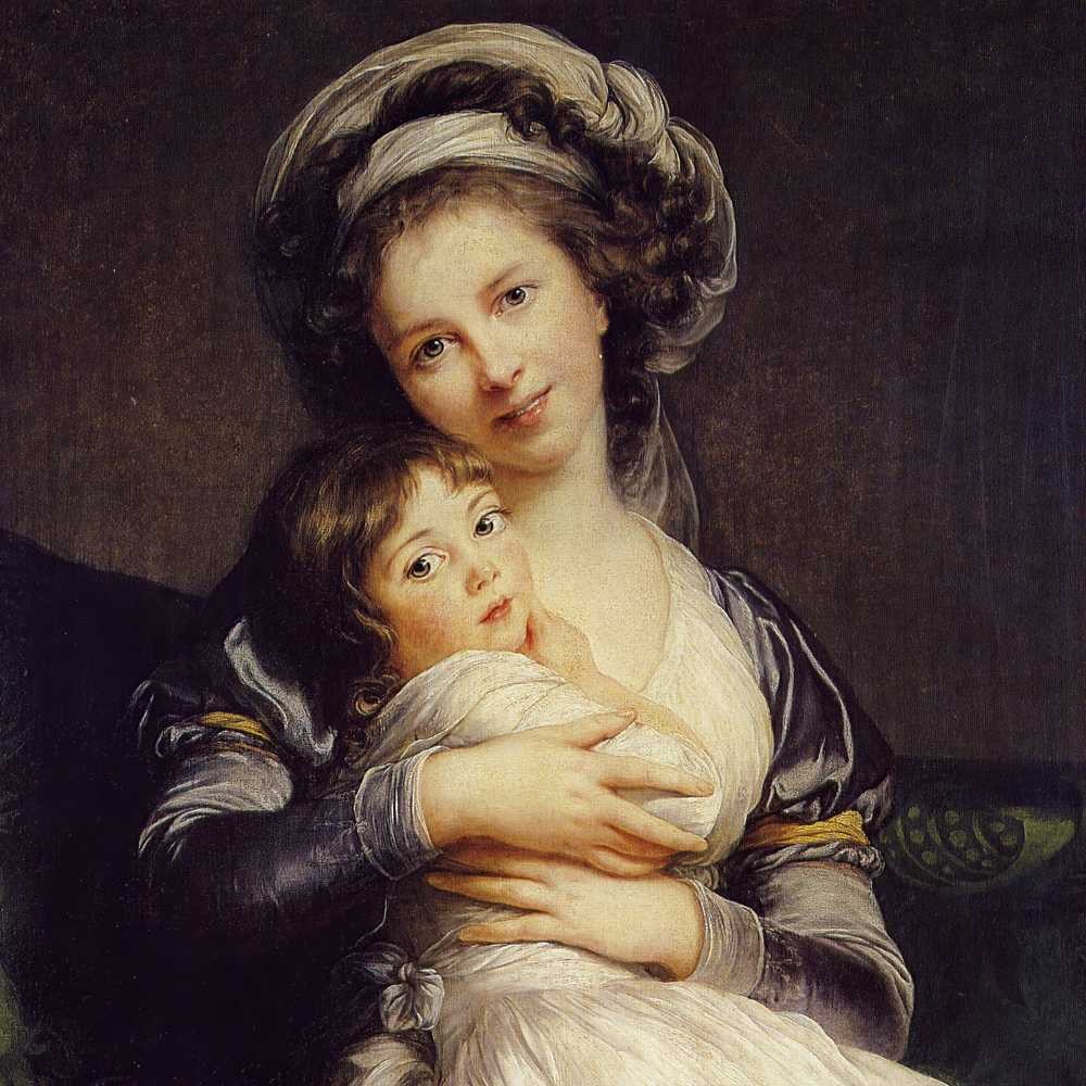Self-portrait with Her Daughter, Julie - Vigee Le Brun - Vigee Le Brun