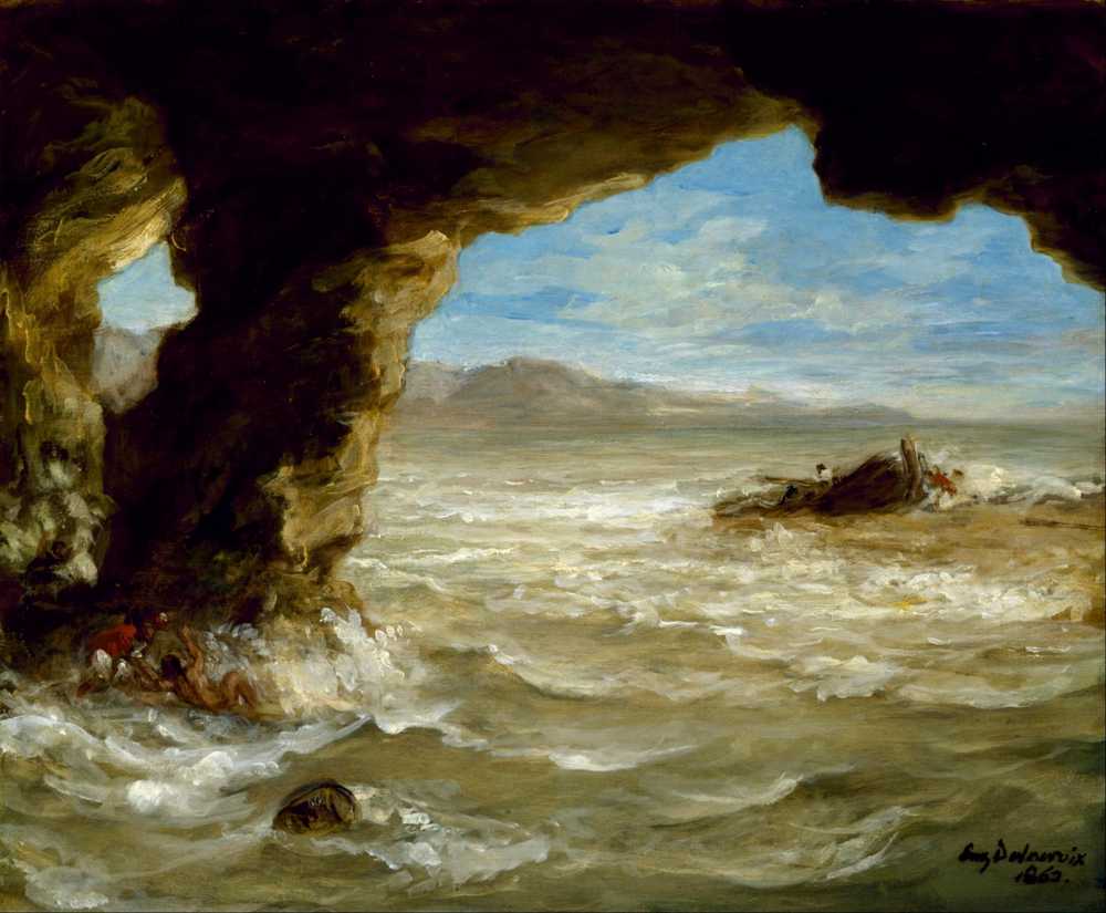 Shipwreck on the Coast (1862) - Ferdinand Victor Eugene Delacroix