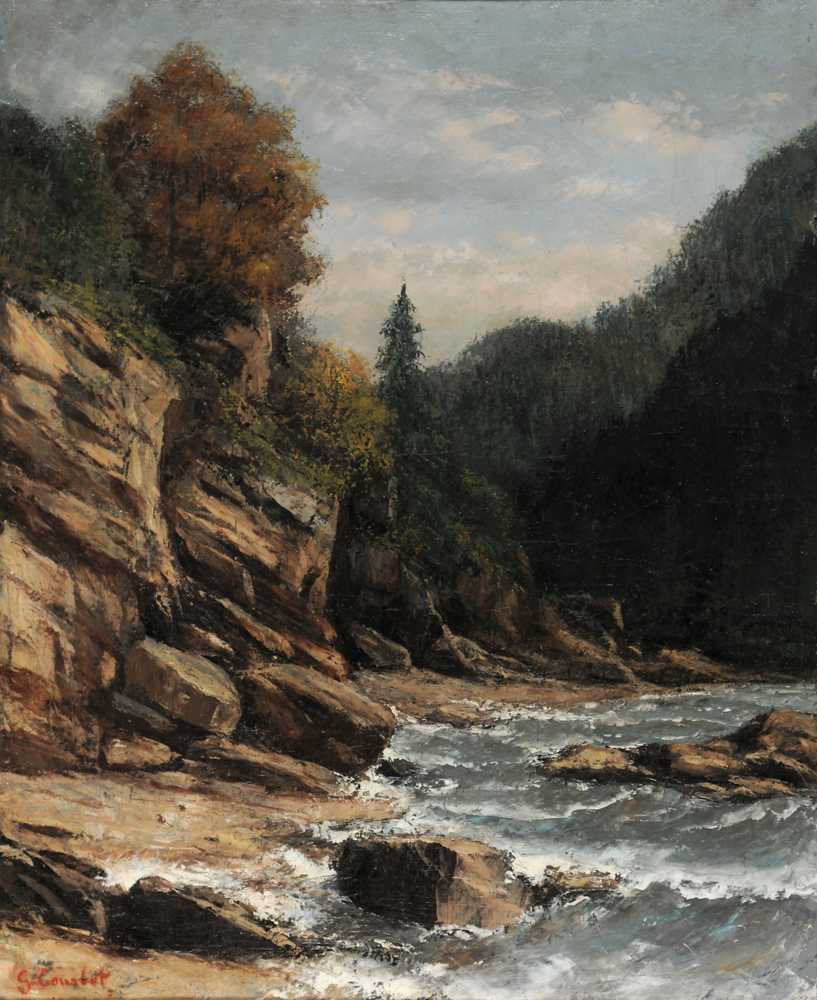 Shores of Lake Geneva - Gustave Courbet