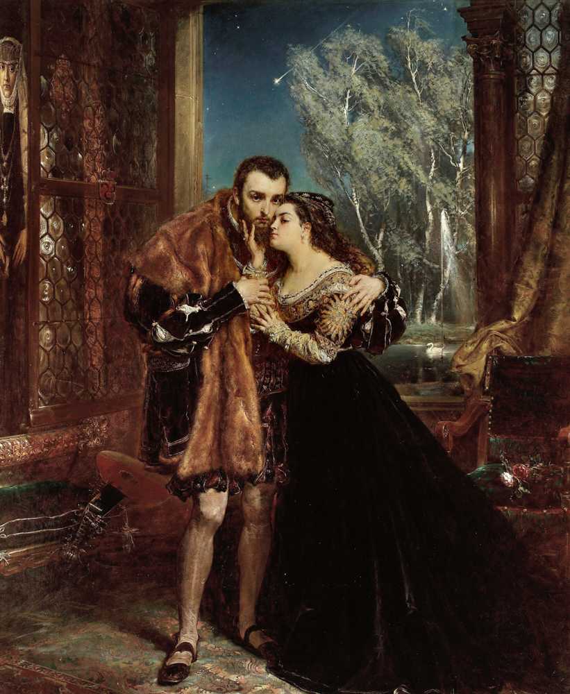 Sigismund Augustus with Barbara at the Radziwiłł court in Vilnius ... - Matejko