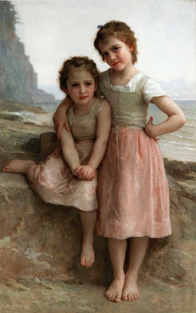 Sisters on the Shore (1896) - William-Adolphe Bouguereau
