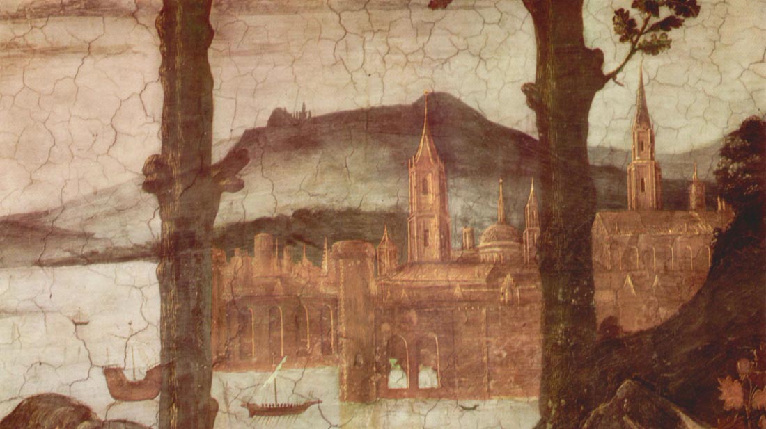 Sistine Chapel - The Temptation of Christ, detail - Botticelli