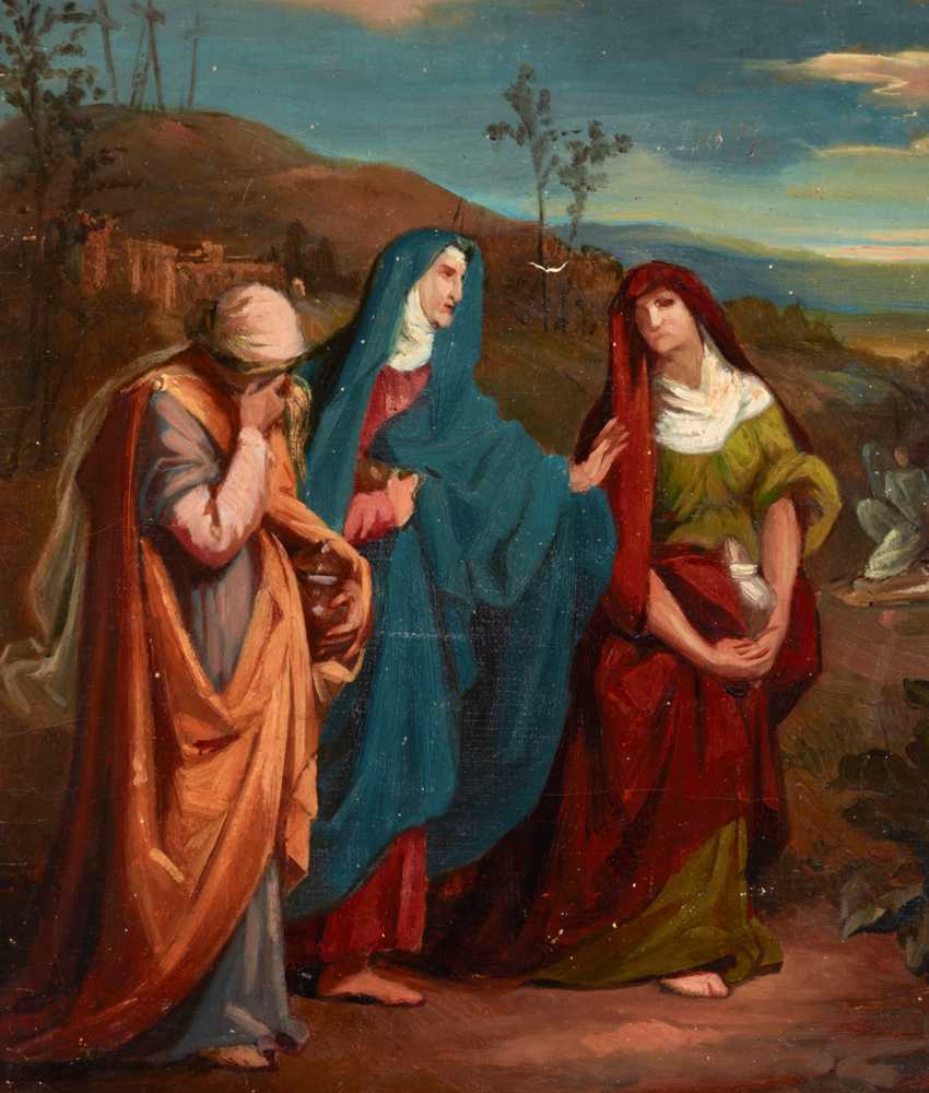Sketch to the Painting ‘Three Marys Walking to Christ’s Tomb’... - Simmler