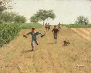 Skylarking (1881) - Erik Werenskiold