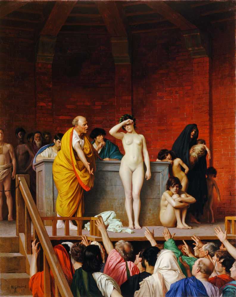 Slave Market in Ancient Rome (1884) - Jean-Leon Gerome