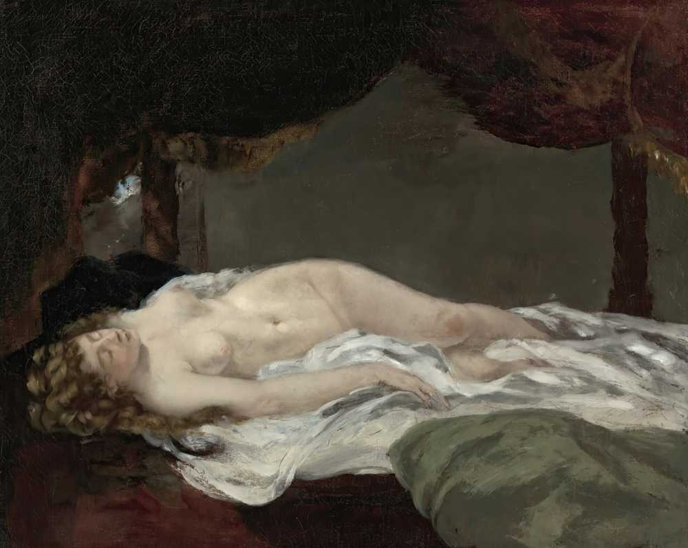 Sleeping Woman - Gustave Courbet