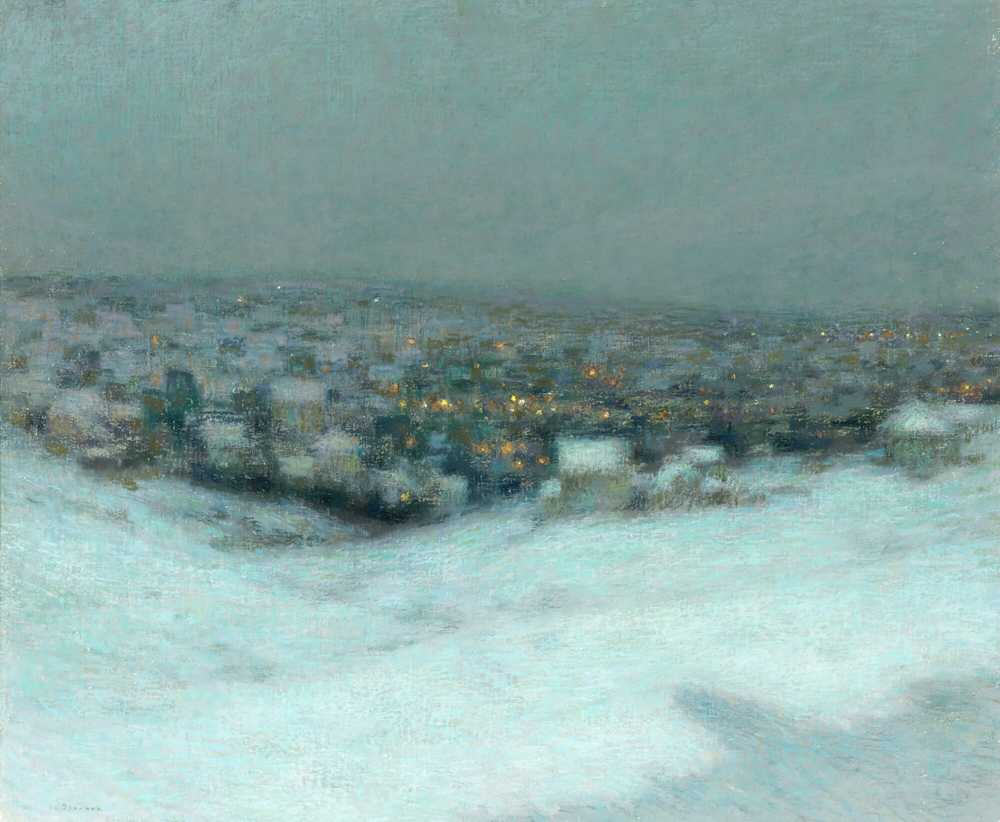 Snow By Moonlight (1903) - Henri Le Sidaner
