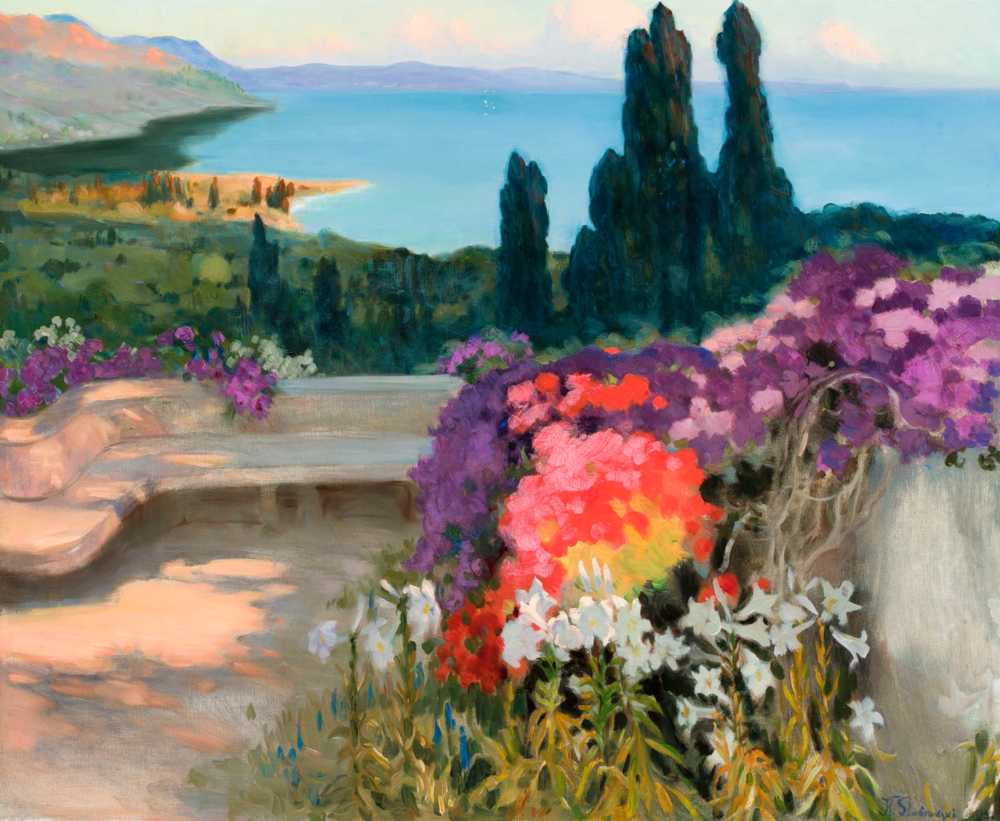 Southern landscape – Taormina (1922) - Kazimierz Stabrowski