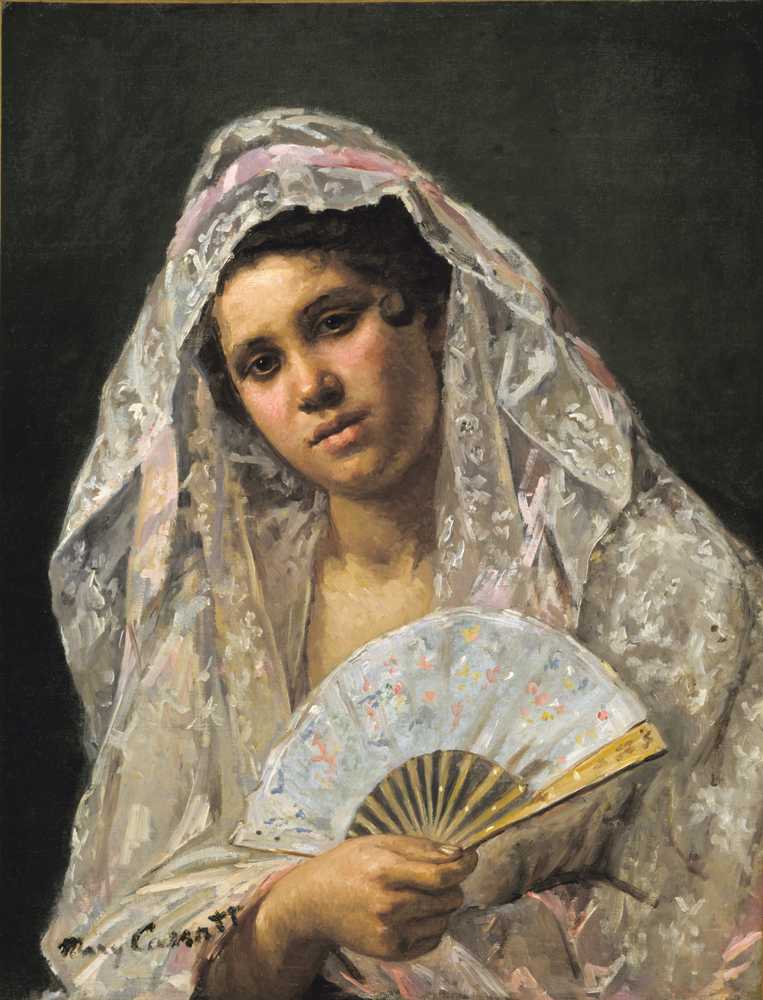 Spanish Dancer Wearing a Lace Mantilla (1873) - Mary Cassatt