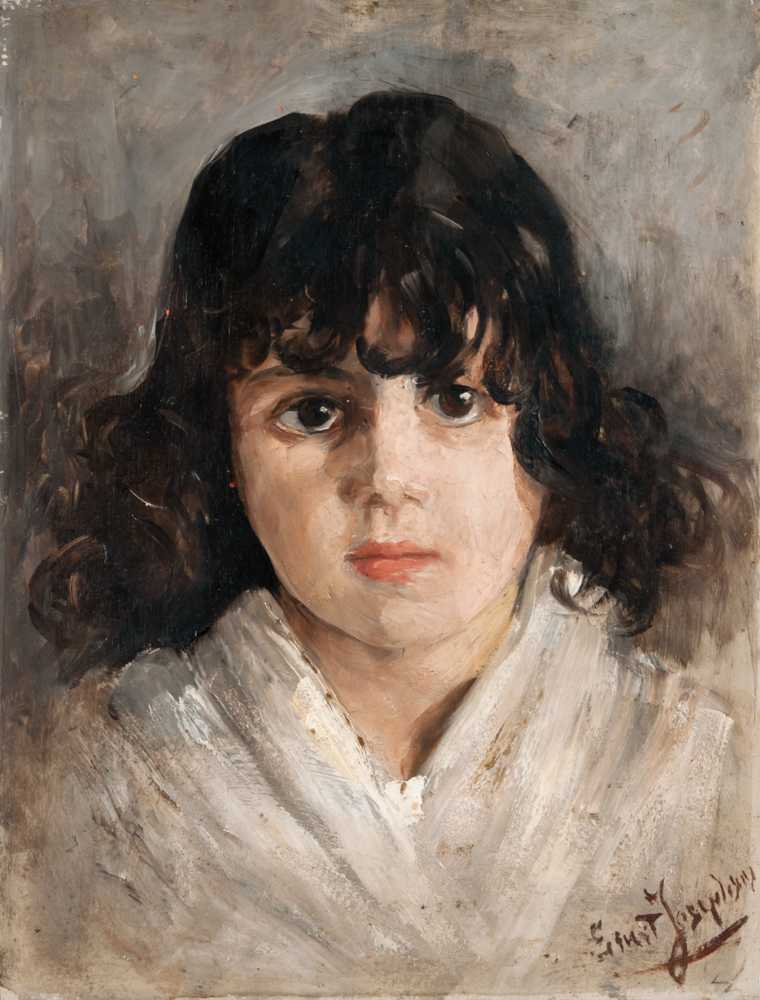 Spanish Girl, Study (1881) - Ernst Abraham Josephson