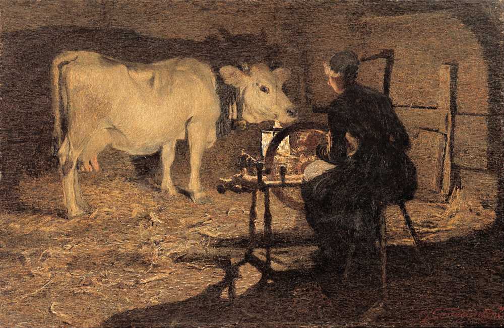 Spinning (1891) - Giovanni Segantini