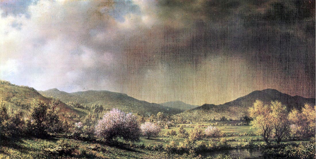 Spring rain, the valley of Connecticut - Martin Johnson Heade