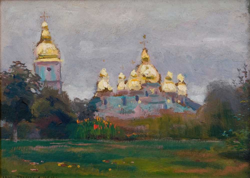 St Michael’s Monastery in Kyiv (1903) - Jan Stanisławski