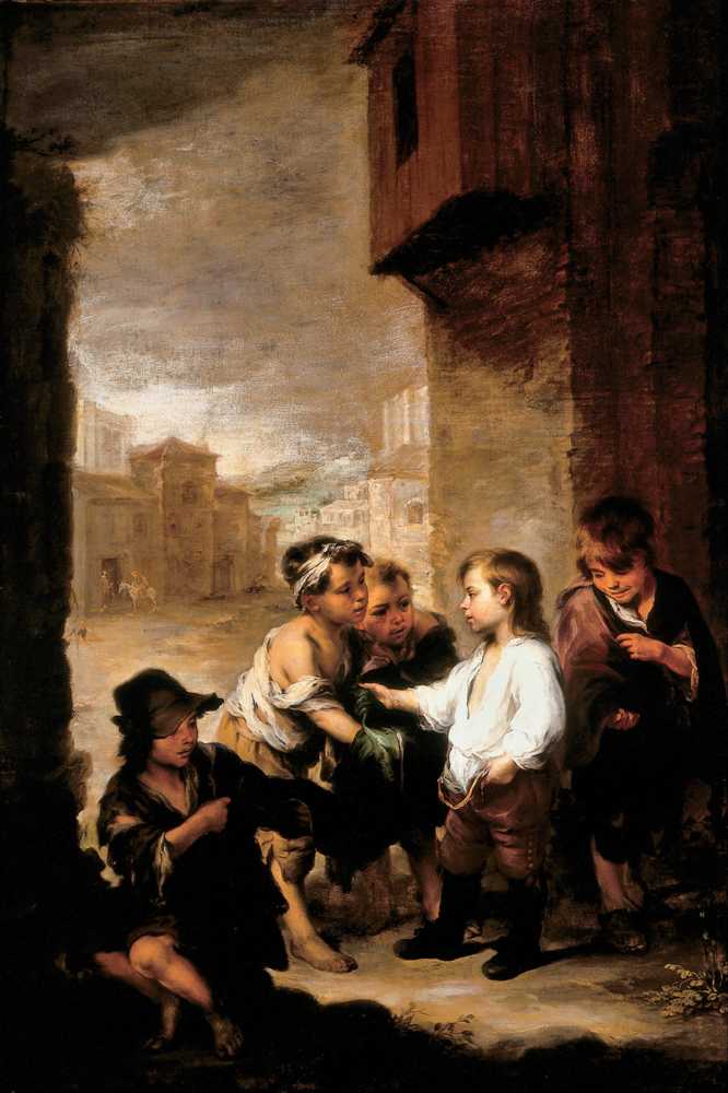 St. Thomas of Villanueva dividing his clothes among beggar boys (16... - Murillo