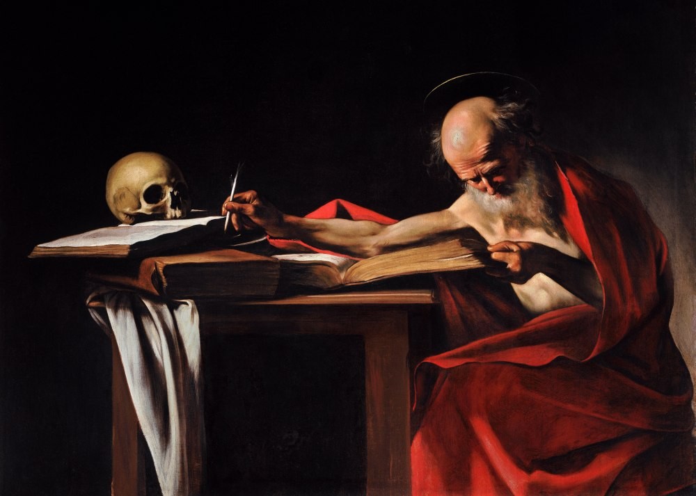 St. Jerome while writing - Caravaggio